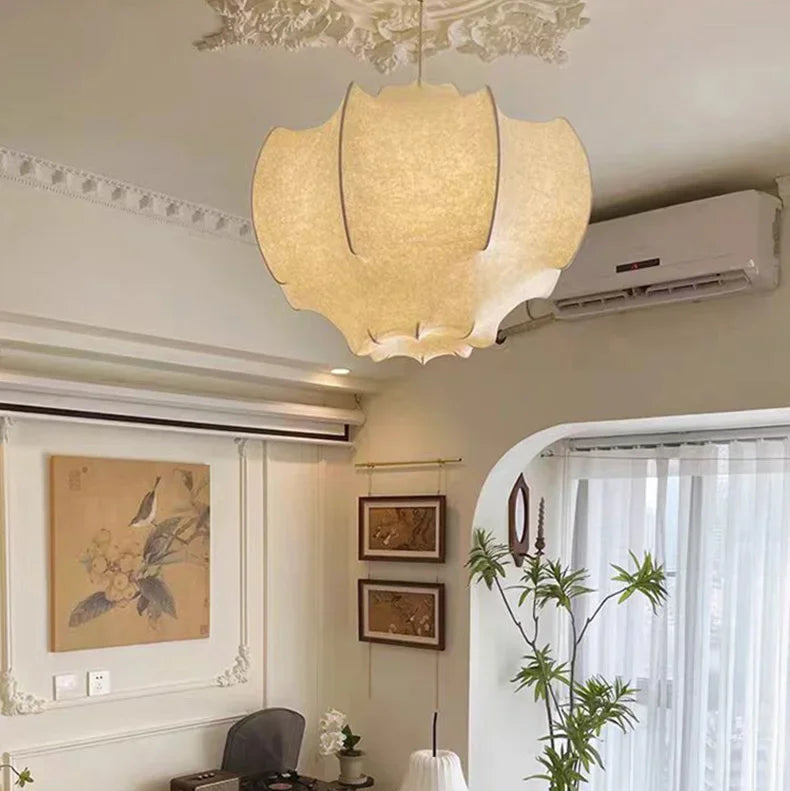 Japanese Wabi Sabi Abstract Circular Chandelier