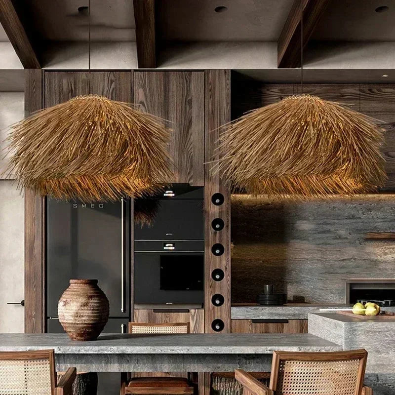 Rattan Woven Pendant Light