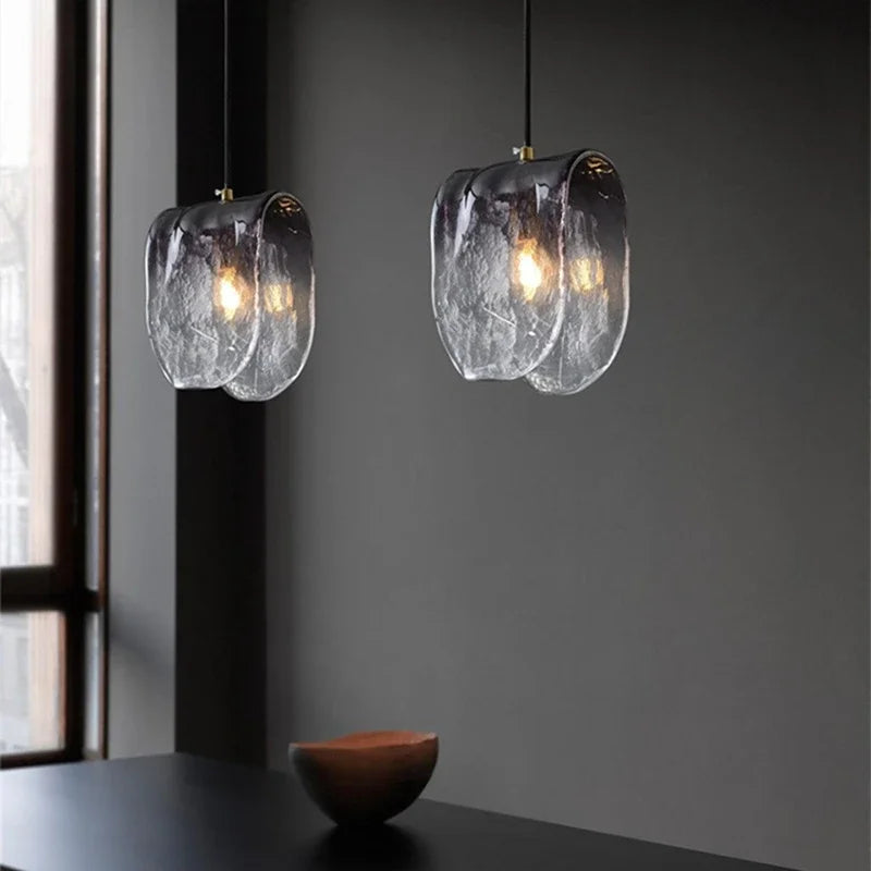 Modern Gradient Melted Glass Ceiling Light