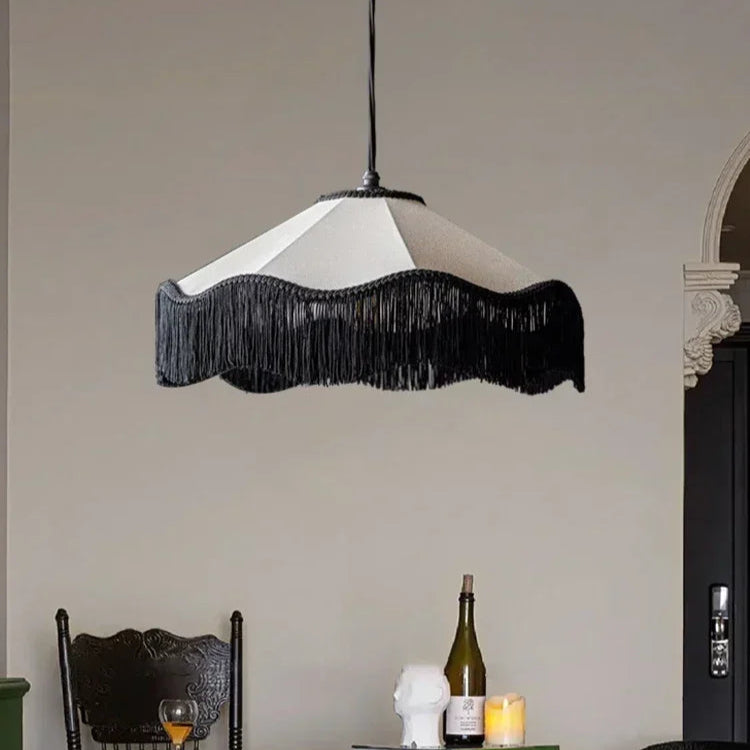 French Fabric Retro Chandelier