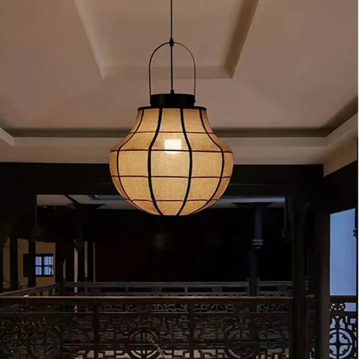 Japanese Wabi Sabi Traditional Ceiling Lantern Light