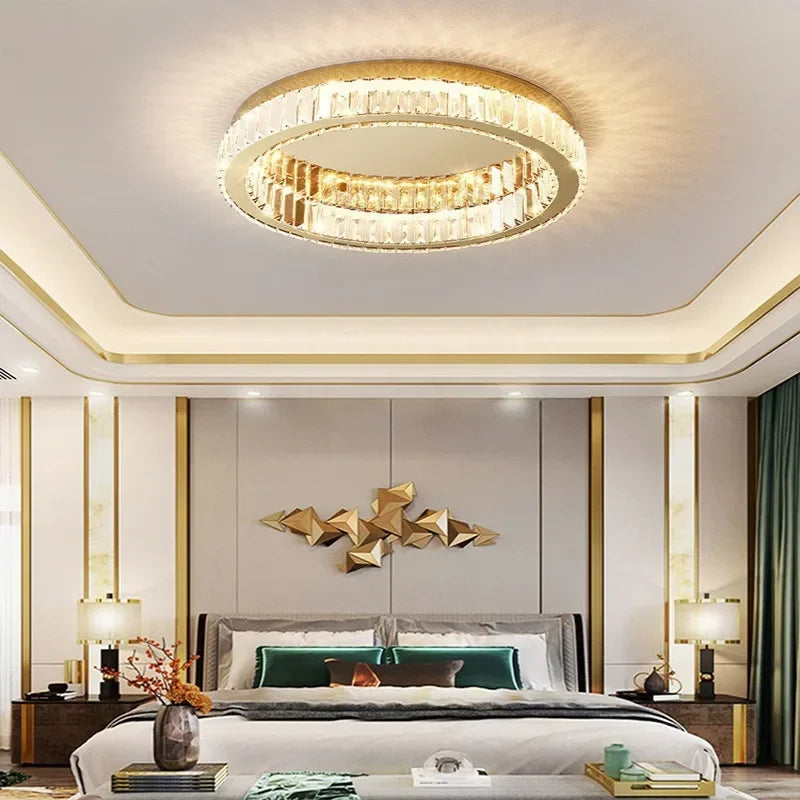 Modern Crystal Circle LED Chandelier