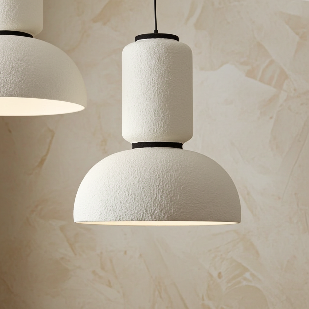 Sculpted Handmade Wabi Sabi Pendant Light