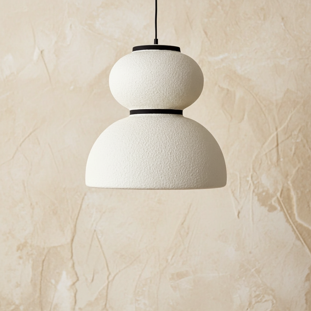 Sculpted Handmade Wabi Sabi Pendant Light