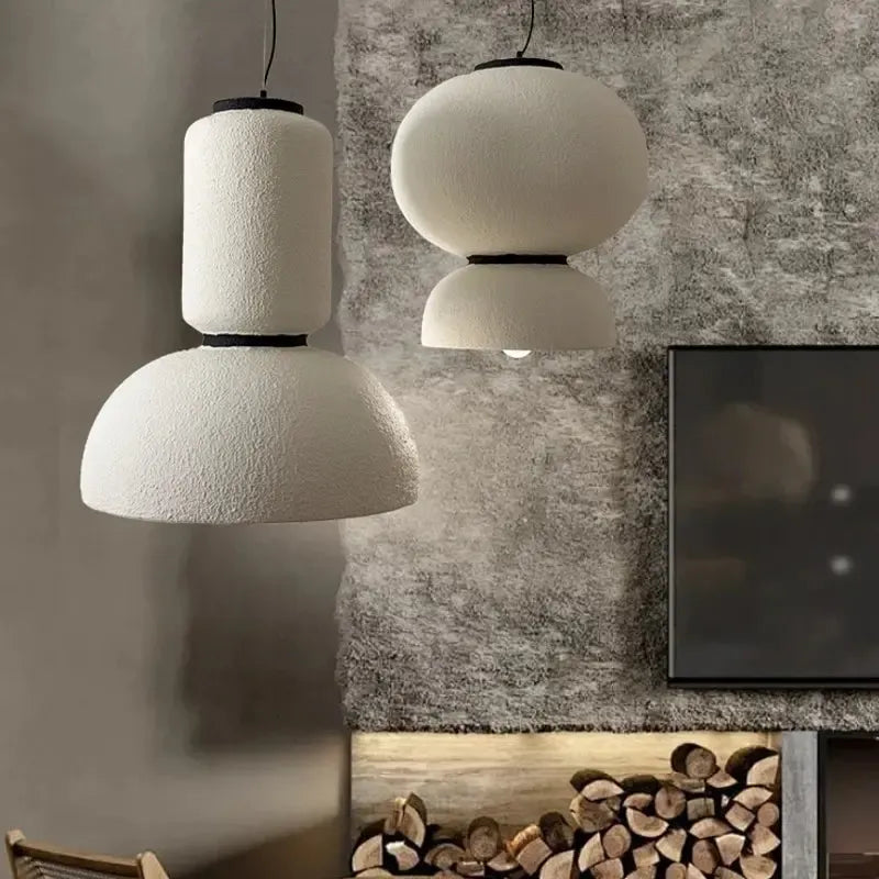 Sculpted Handmade Wabi Sabi Pendant Light