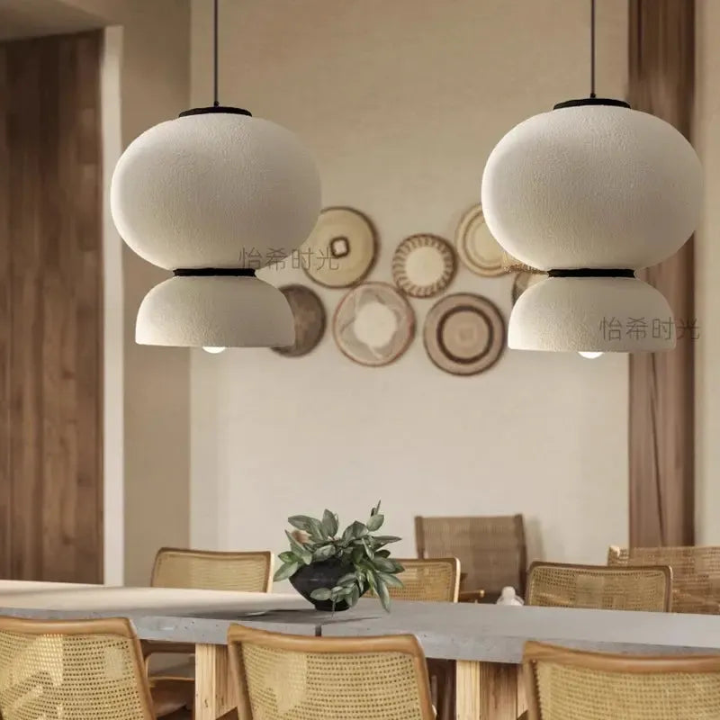 Sculpted Handmade Wabi Sabi Pendant Light