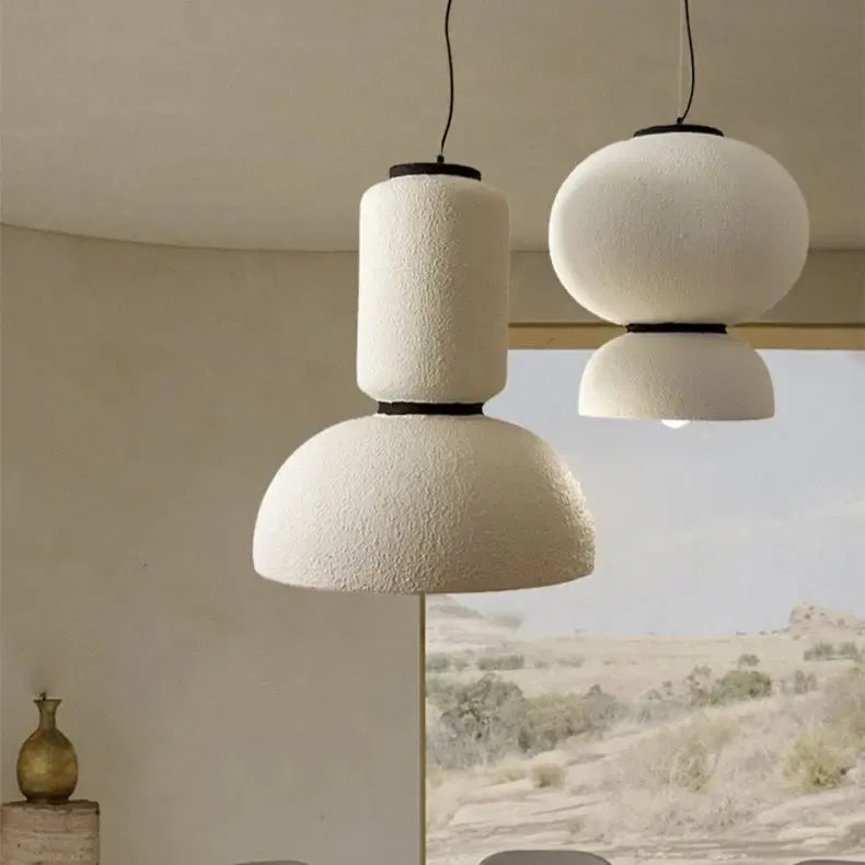 Sculpted Handmade Wabi Sabi Pendant Light