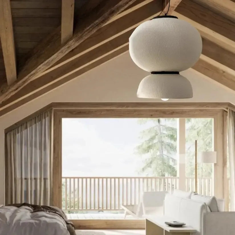 Sculpted Handmade Wabi Sabi Pendant Light