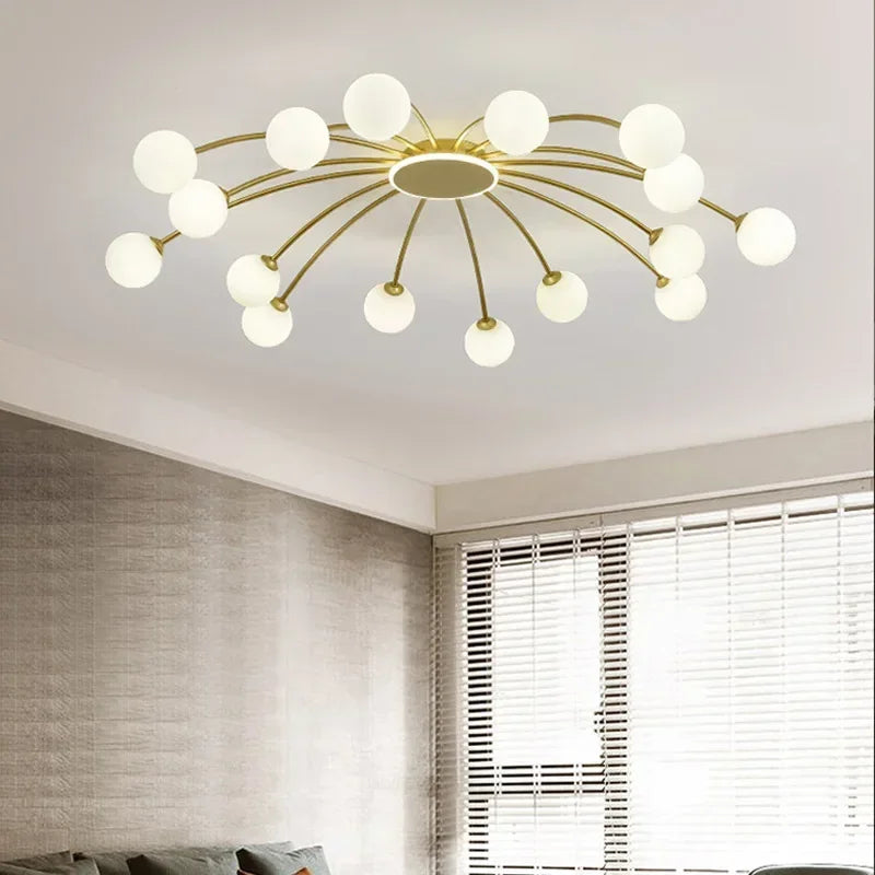 Vintage Glass Ball Ceiling Light