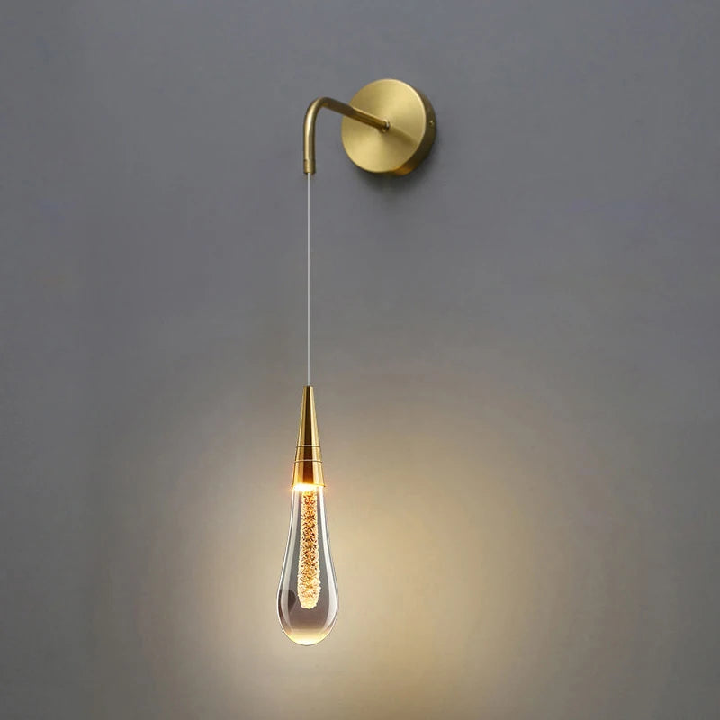 Modern Crystal Glass Wall Light