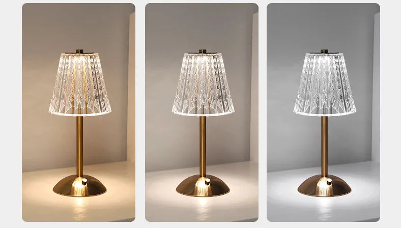 Crystal Wireless LED Table Lamp