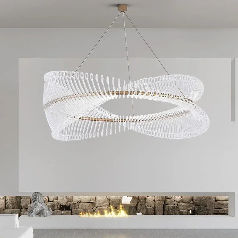 Luxury Gold Acrylic Chandelier