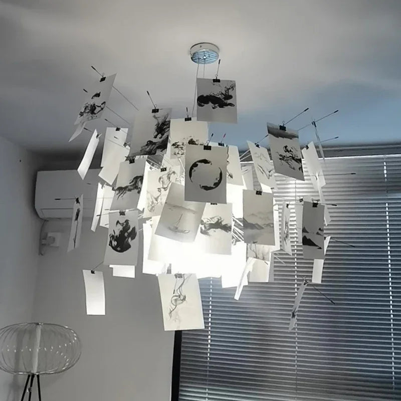 DIY Artistic Maurer Zettel Chandelier
