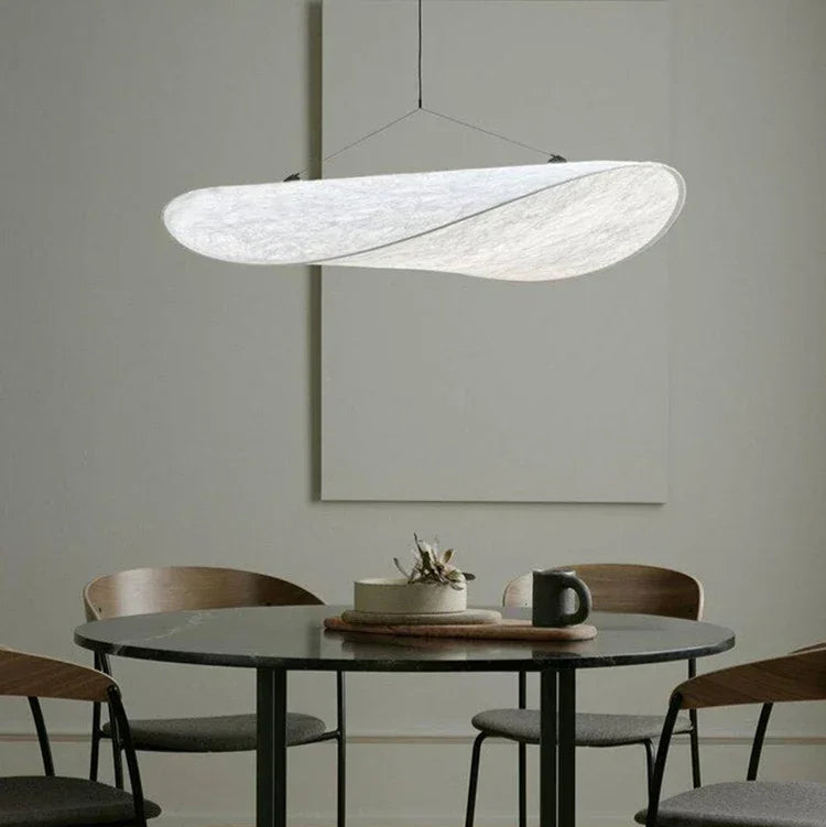 Japanese Silk Chip Chandelier