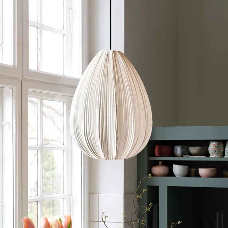Japanese Wabi-Sabi Pleated Fabric Ceiling Lights