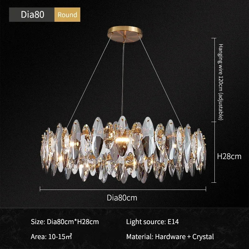 Modern Luxury Crystal Ceiling Chandelier