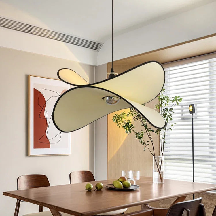 Japanese Wabi Sabi Fabric Double Chip Ceiling Light