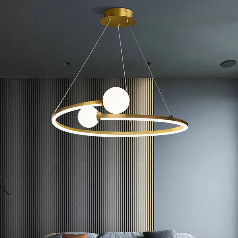 Nordic Minimalist Ring LED Pendant Lamp