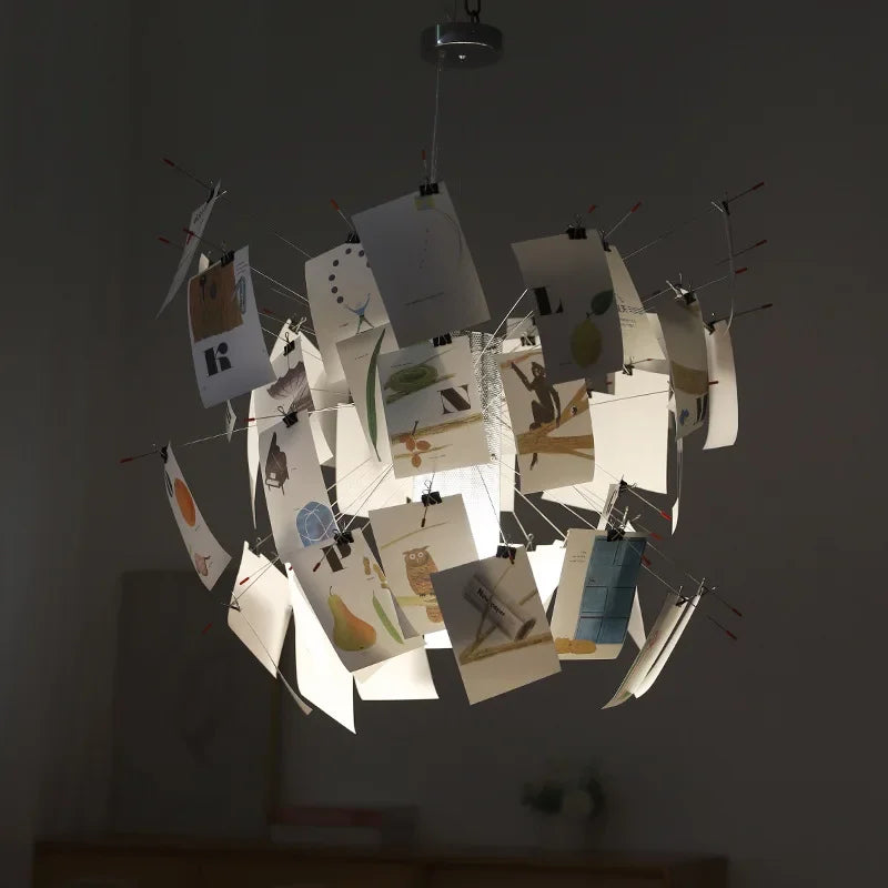 DIY Artistic Maurer Zettel Chandelier