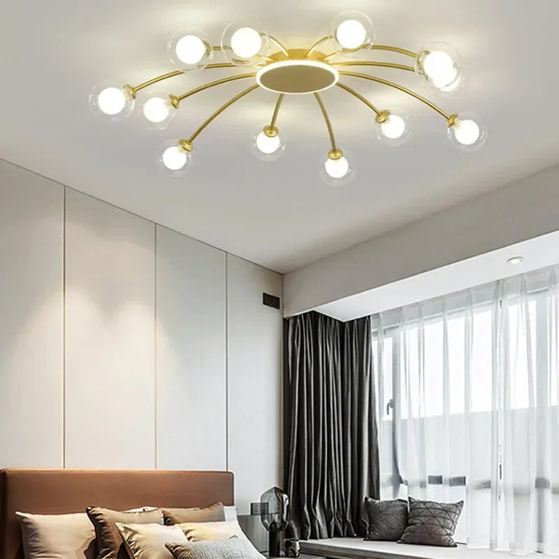 Vintage Glass Ball Ceiling Light