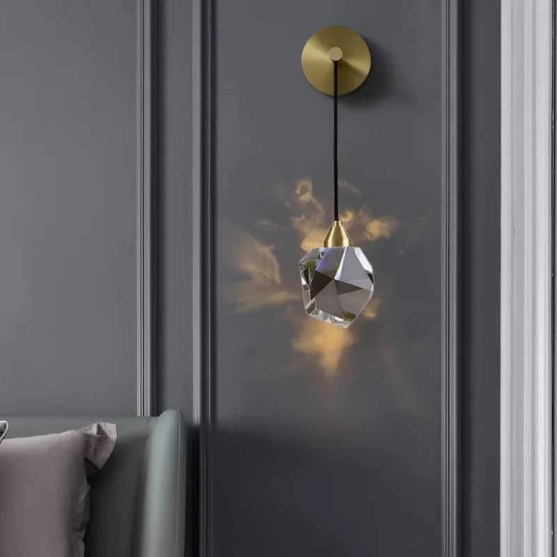 Crystal Nordic LED Wall Lamp