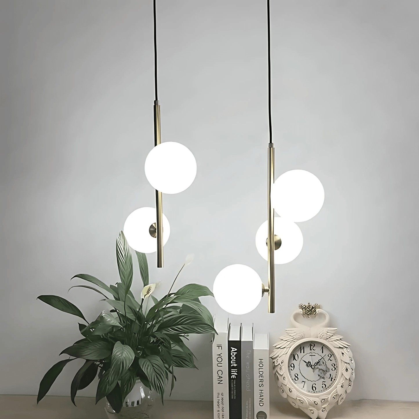 Slim Glass Pendant Light