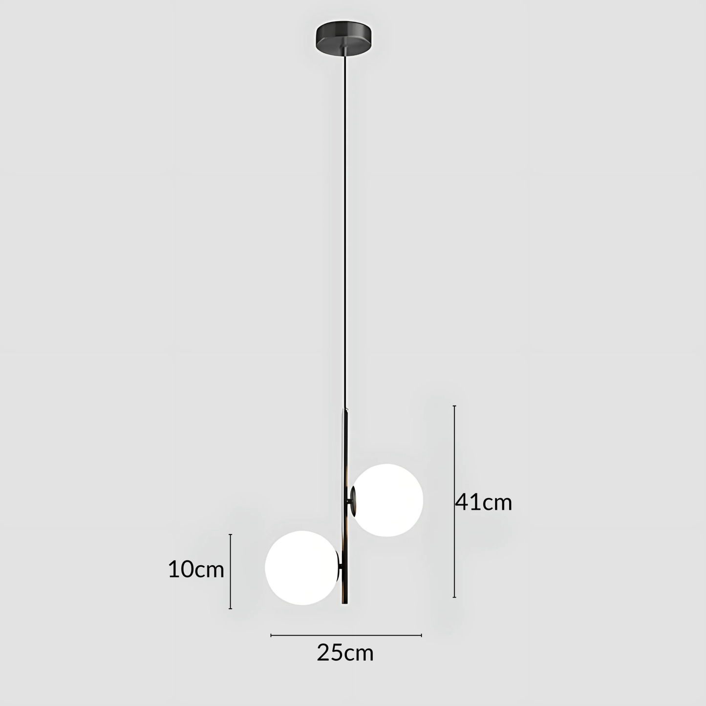 Slim Glass Pendant Light