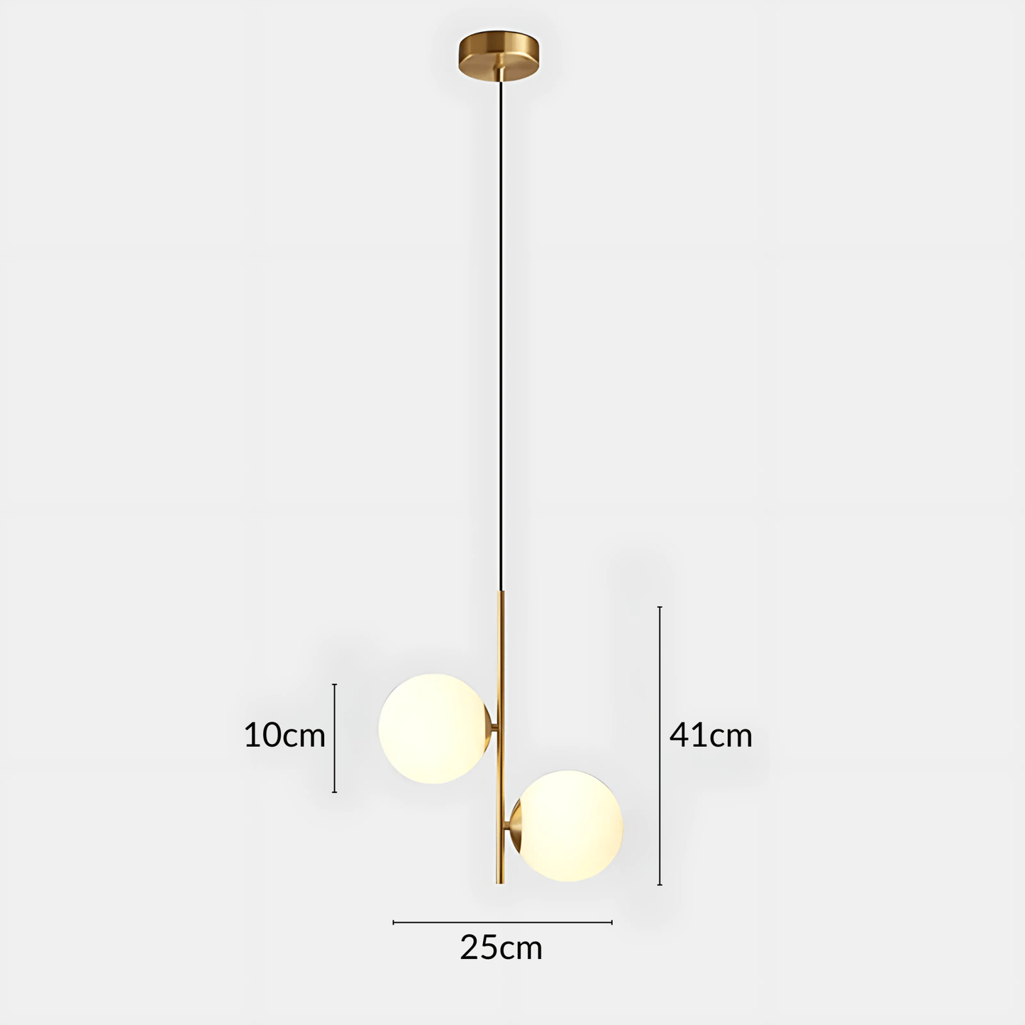 Slim Glass Pendant Light