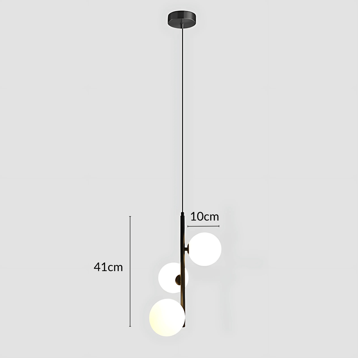 Slim Glass Pendant Light
