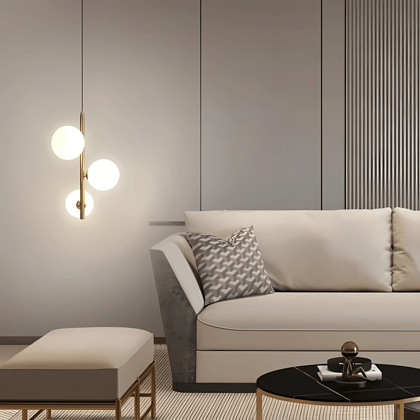 Slim Glass Pendant Light