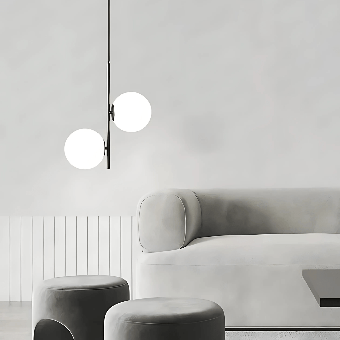 Slim Glass Pendant Light