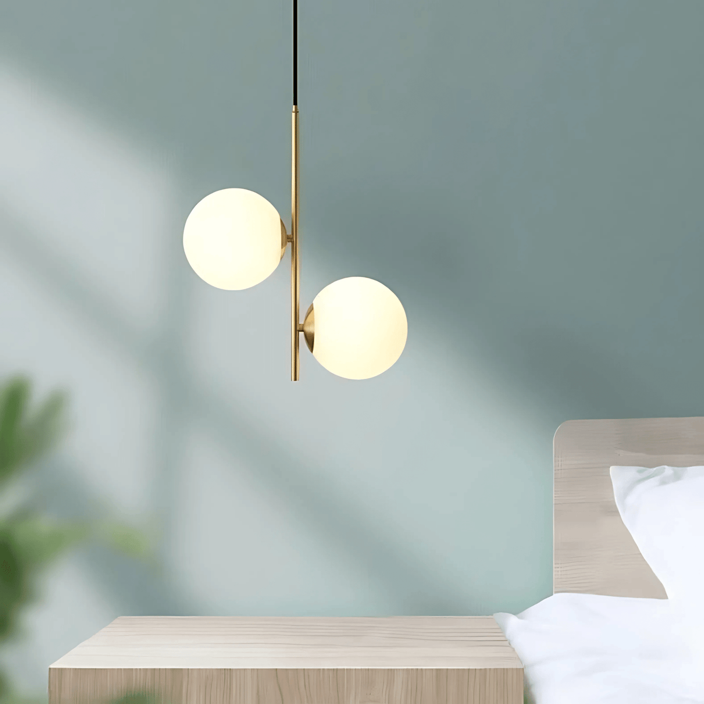 Slim Glass Pendant Light