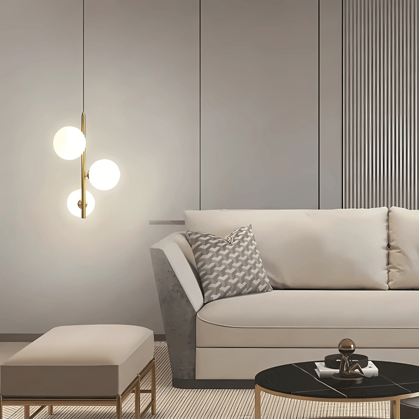 Slim Glass Pendant Light