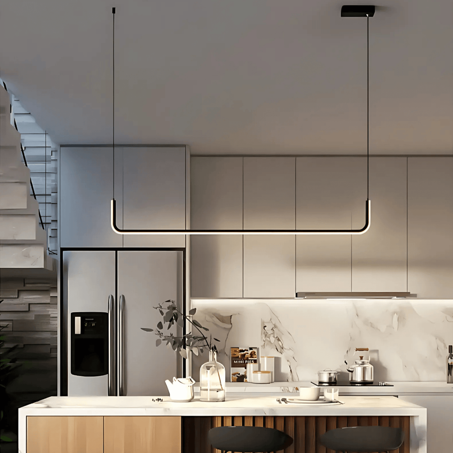 Slim LED Island Pendant Light