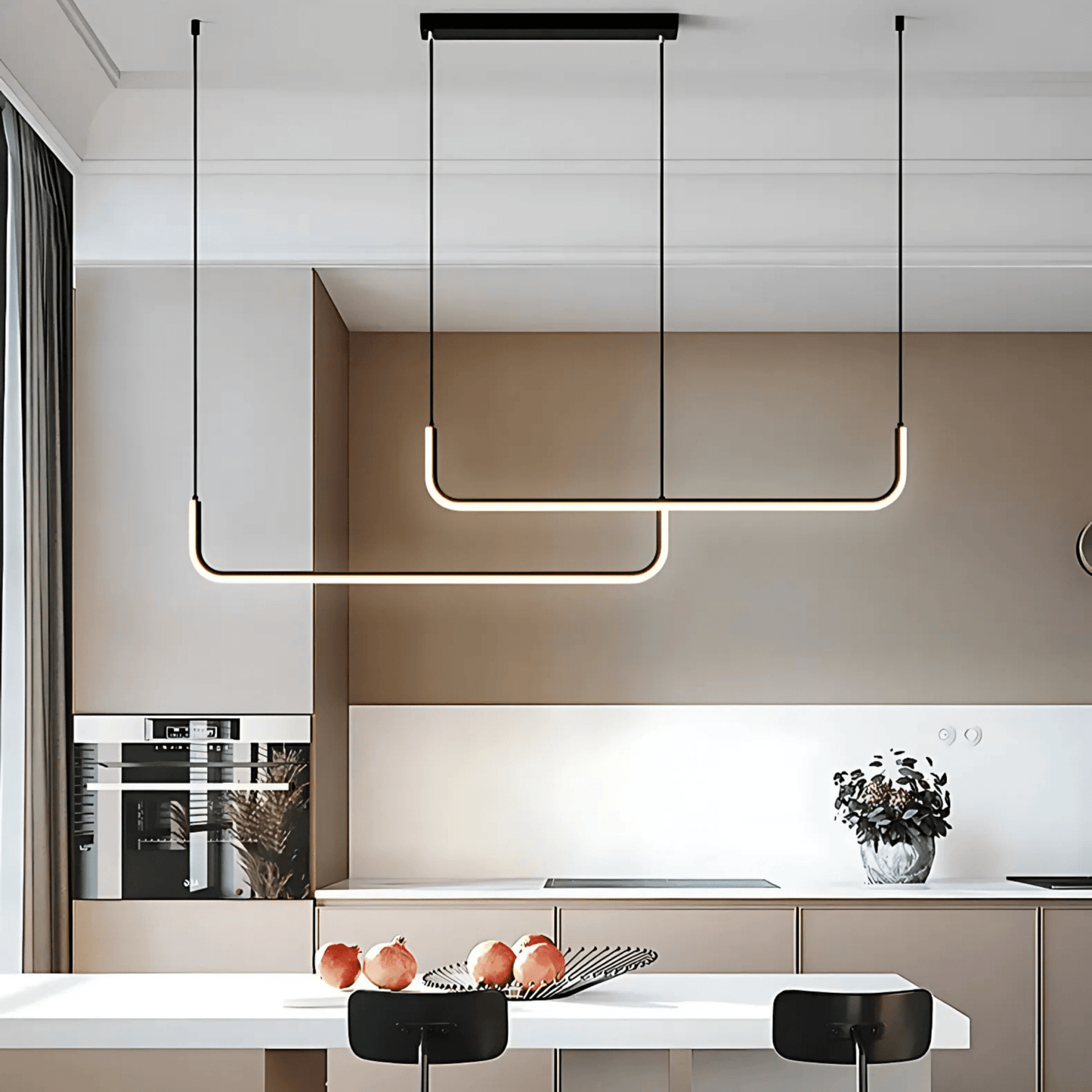 Slim LED Island Pendant Light
