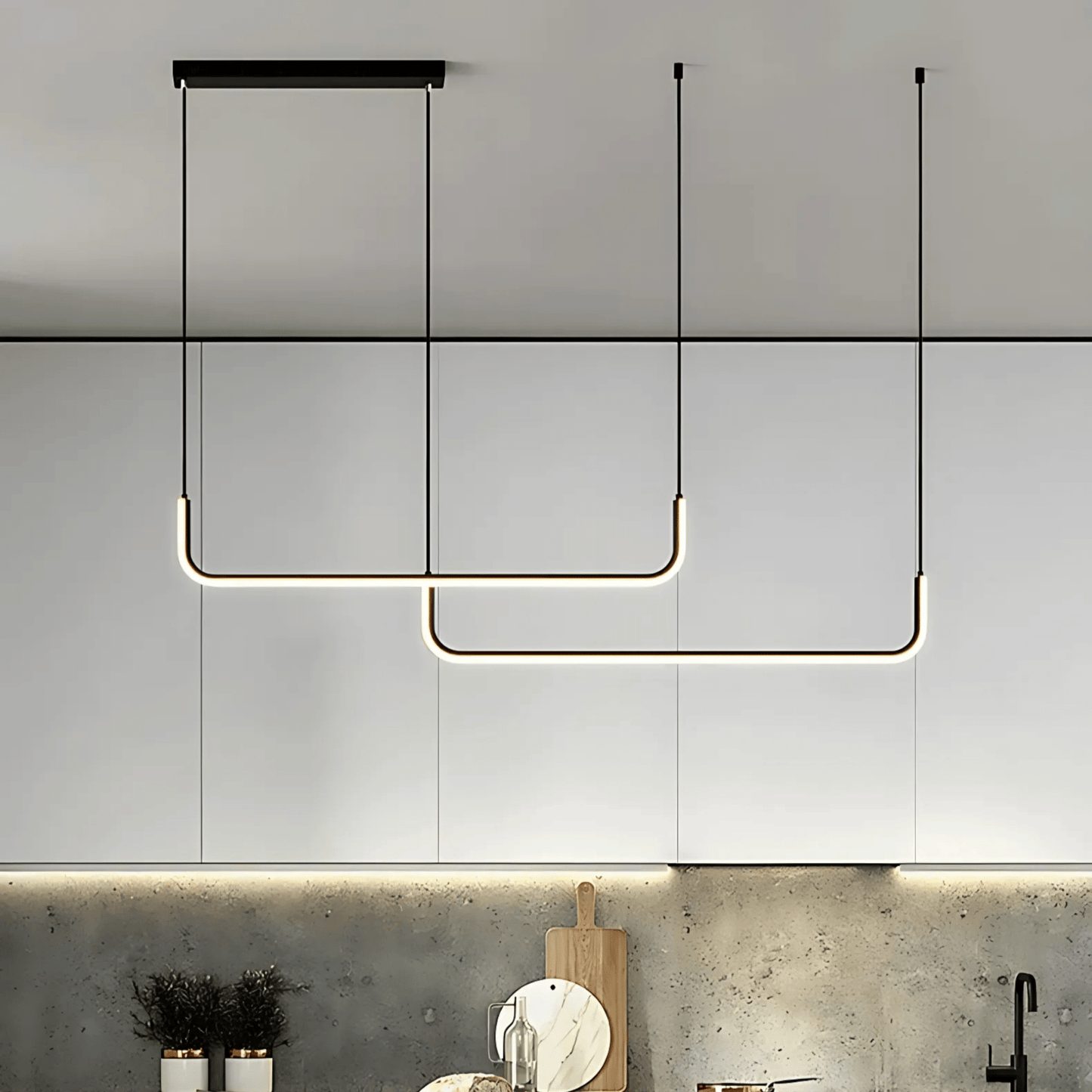 Slim LED Island Pendant Light