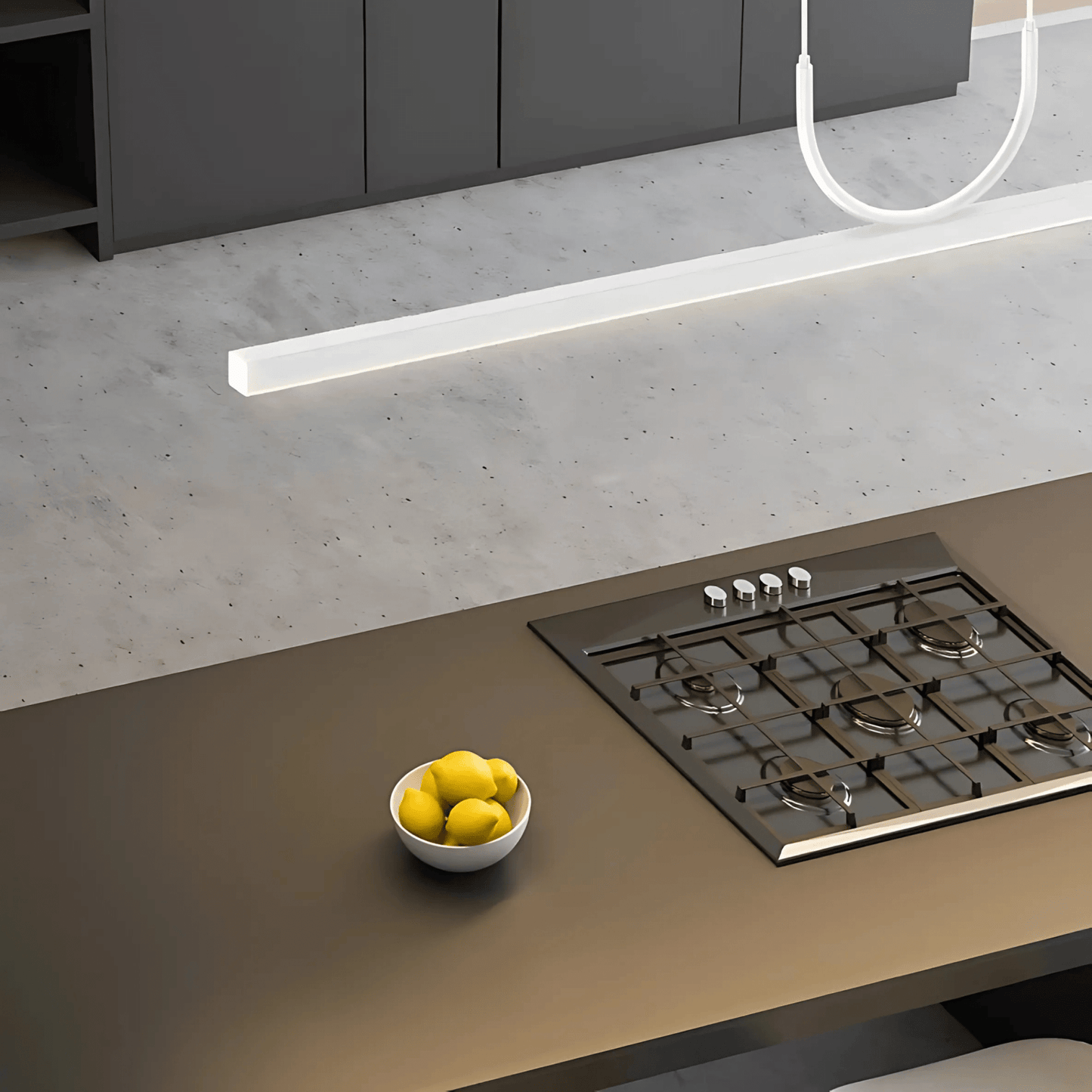 Slim Rectangular LED Pendant Light