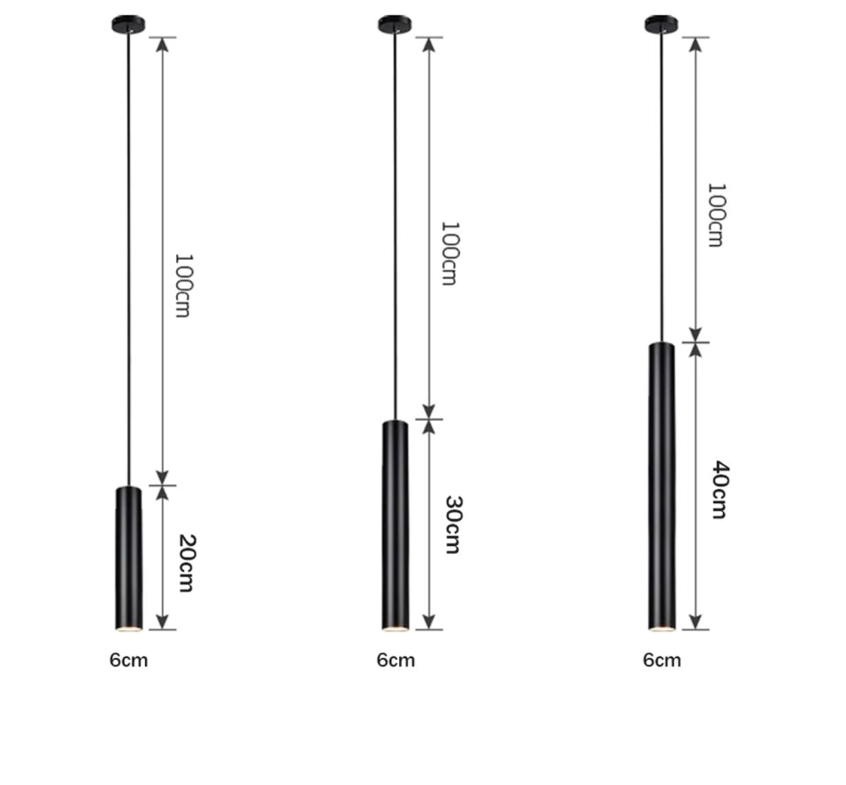 Slim Tube Pendant Light
