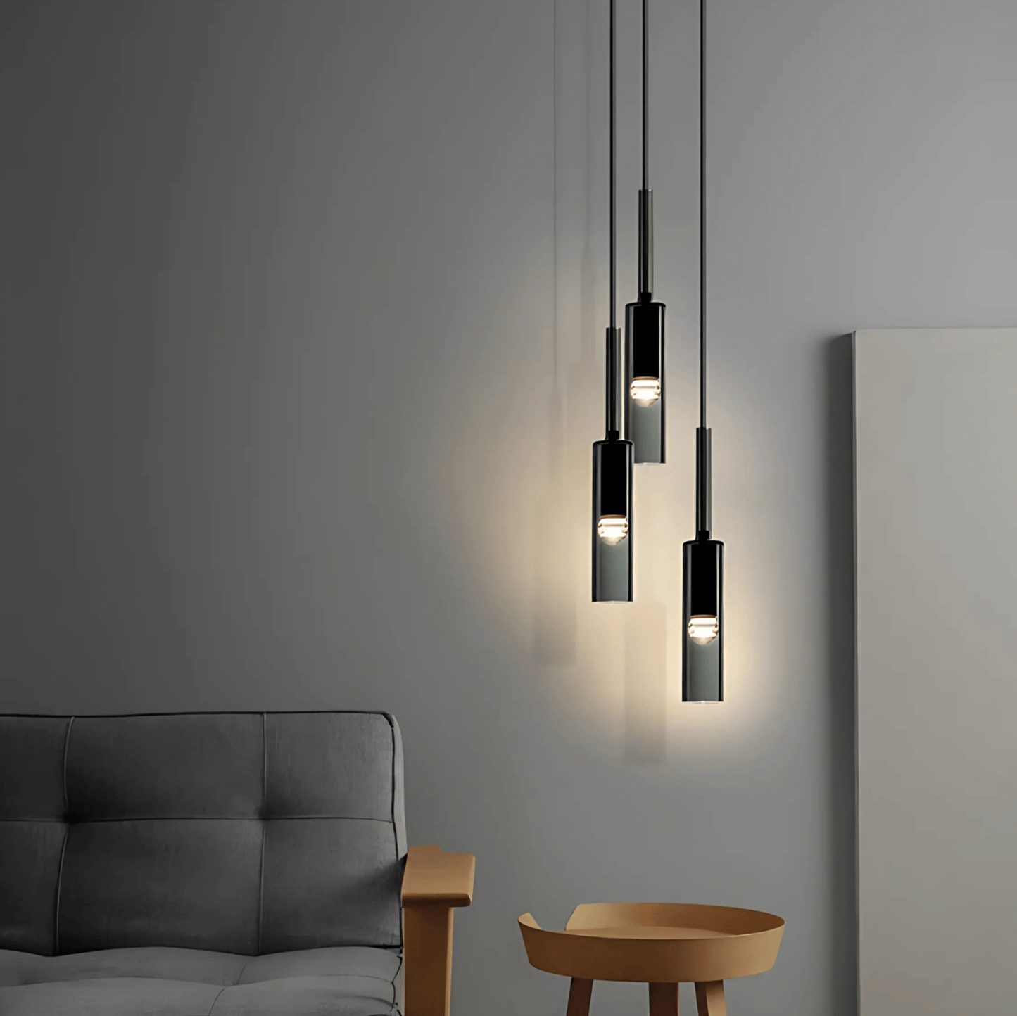 Smoked Glass Pendant Light