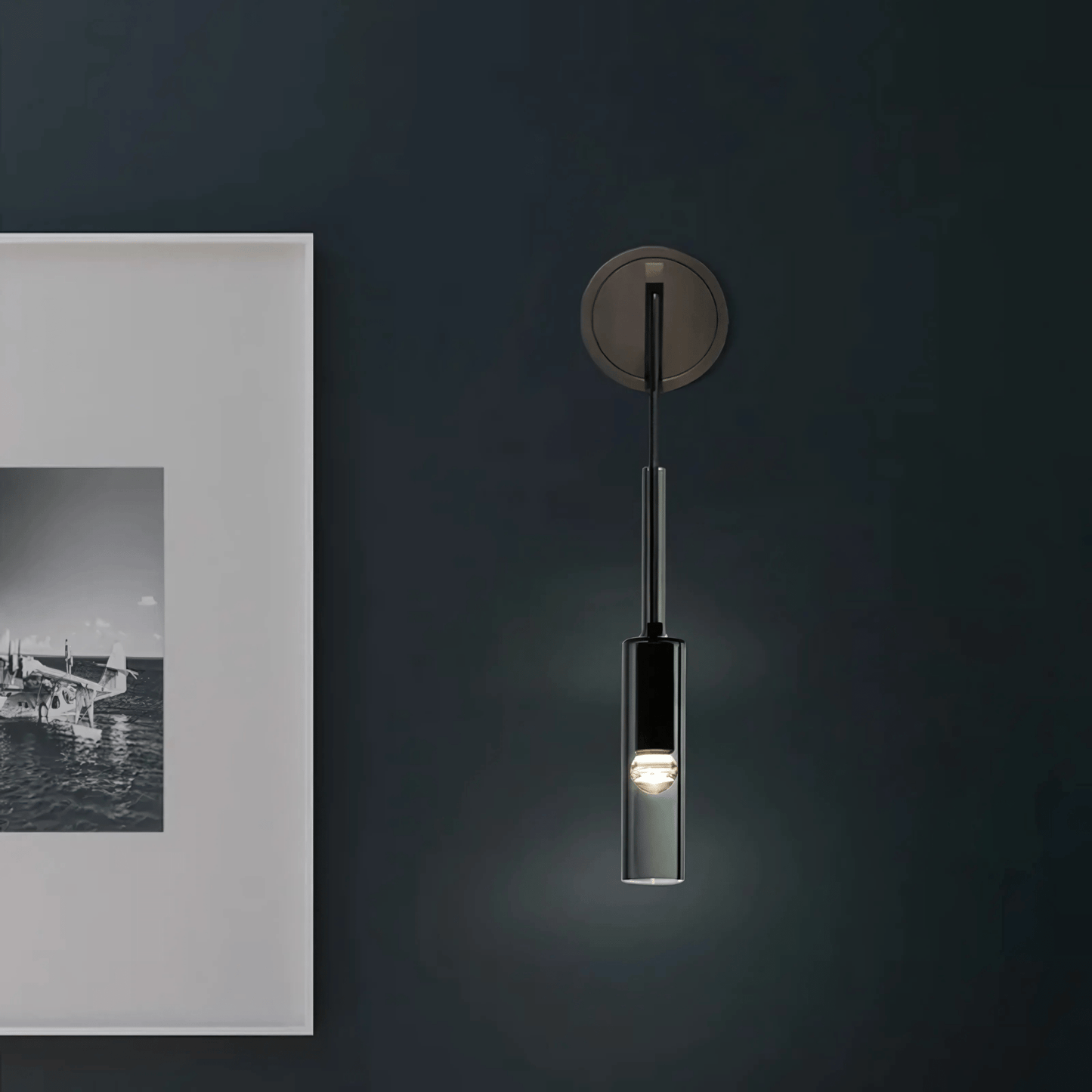 Smoked Glass Pendant Light