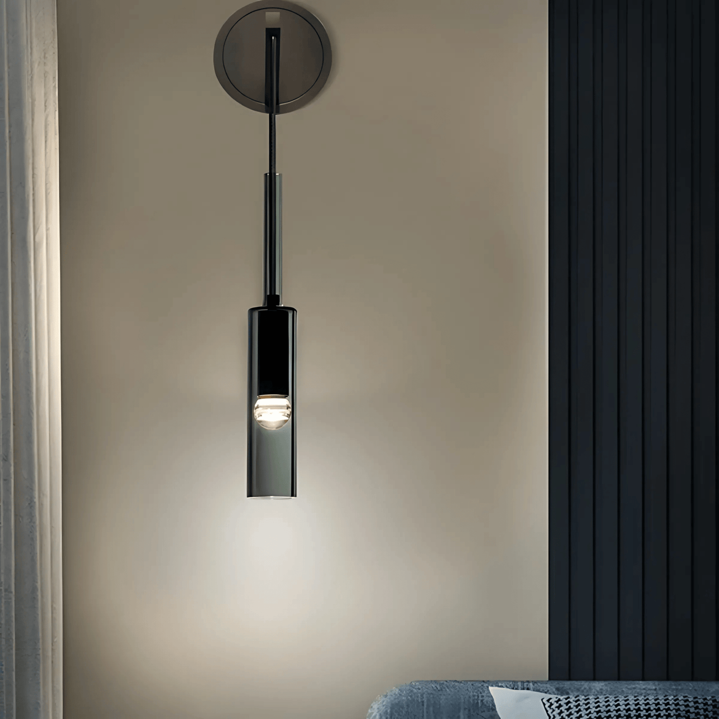 Smoked Glass Pendant Light