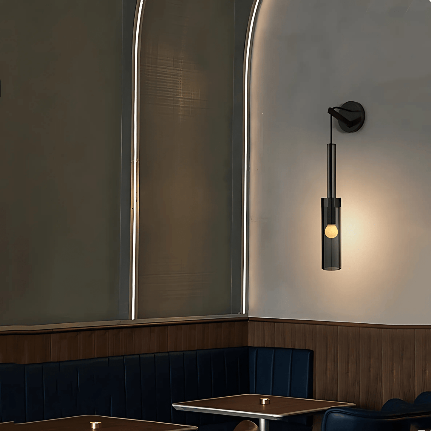 Smoked Glass Pendant Light