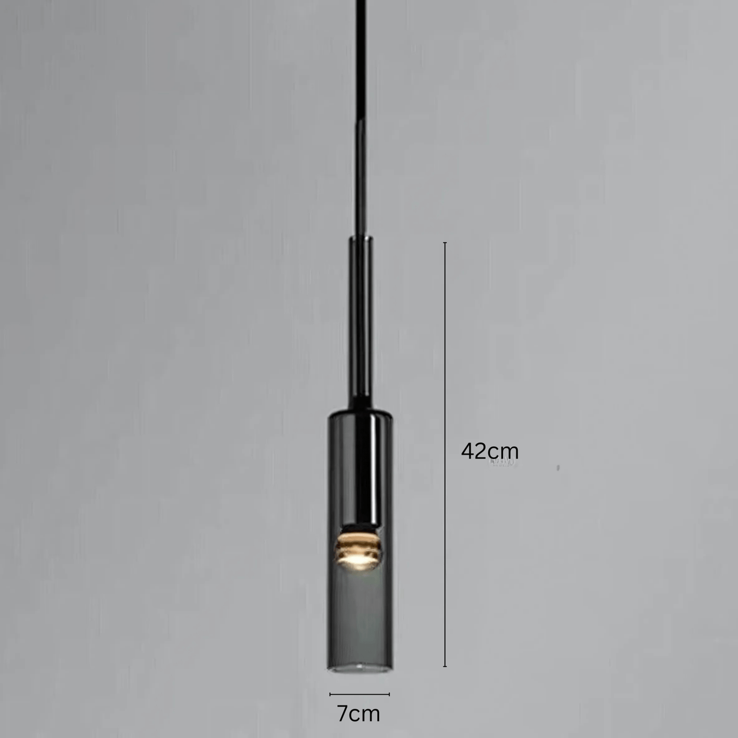Smoked Glass Pendant Light
