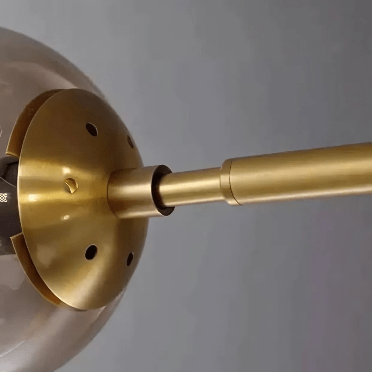 Smoked Or Clear Globe Pendant Light