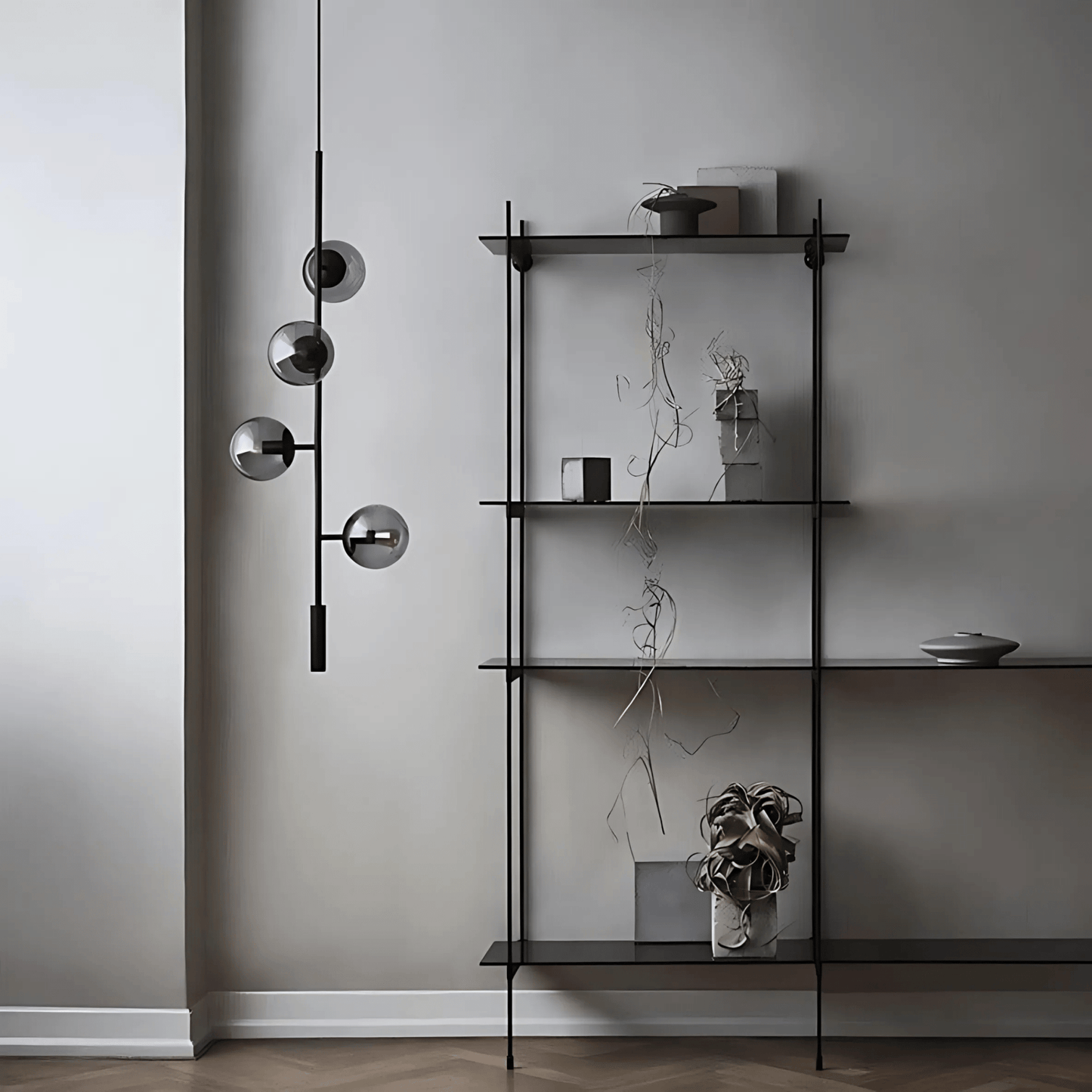 Smoked Or Clear Globe Pendant Light