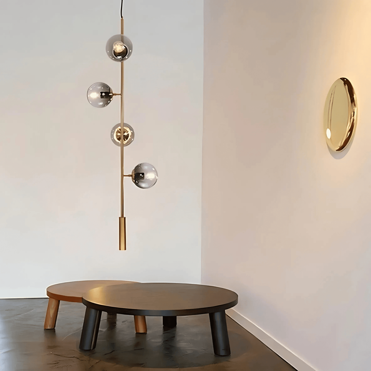Smoked Or Clear Globe Pendant Light
