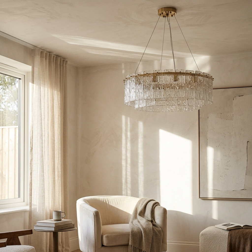 Sterling Crystal Ring Chandelier