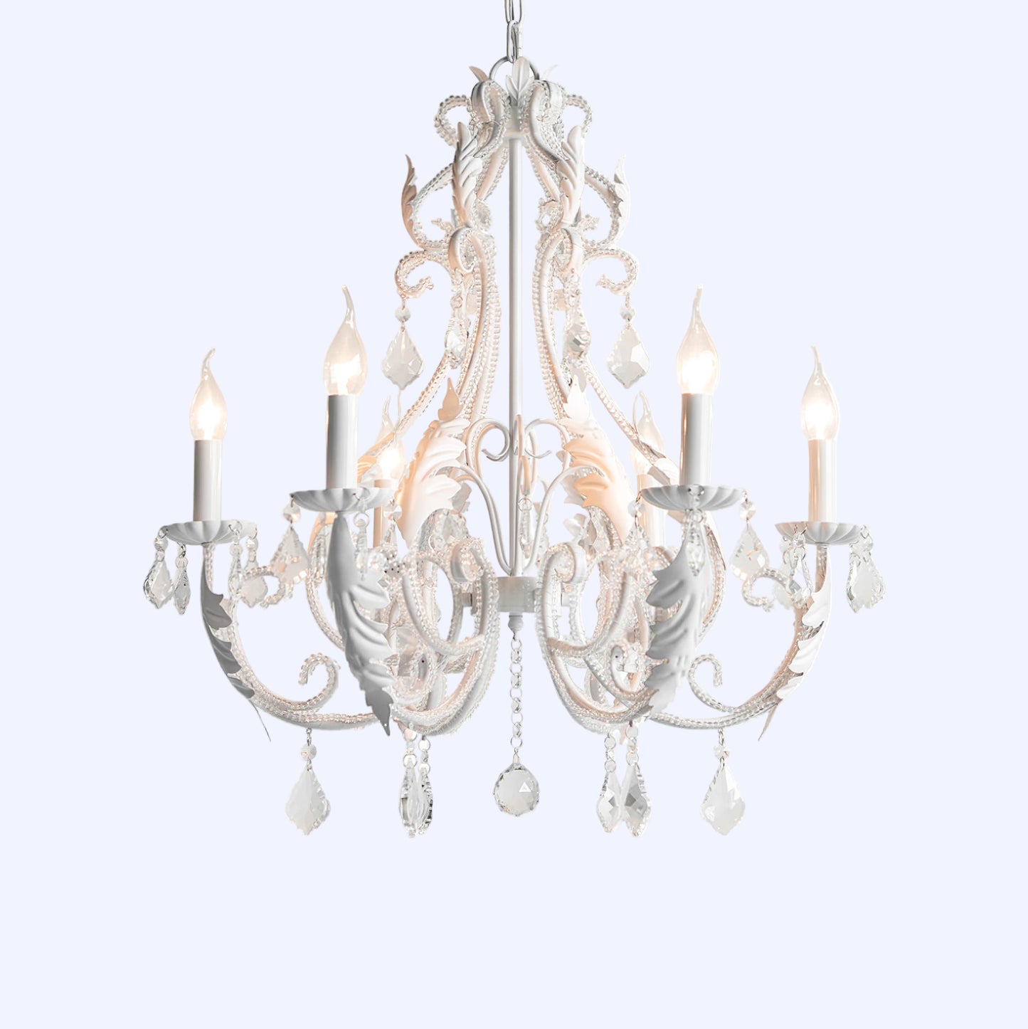 Vintage Crystal Candle Holder Chandelier