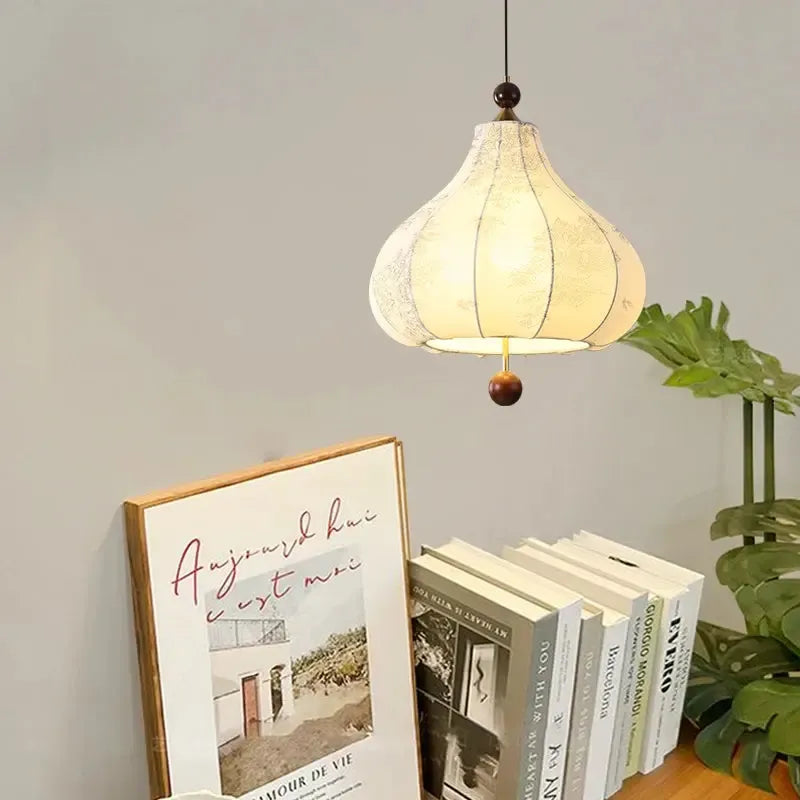 Vintage French Classic Fabric Ceiling Light
