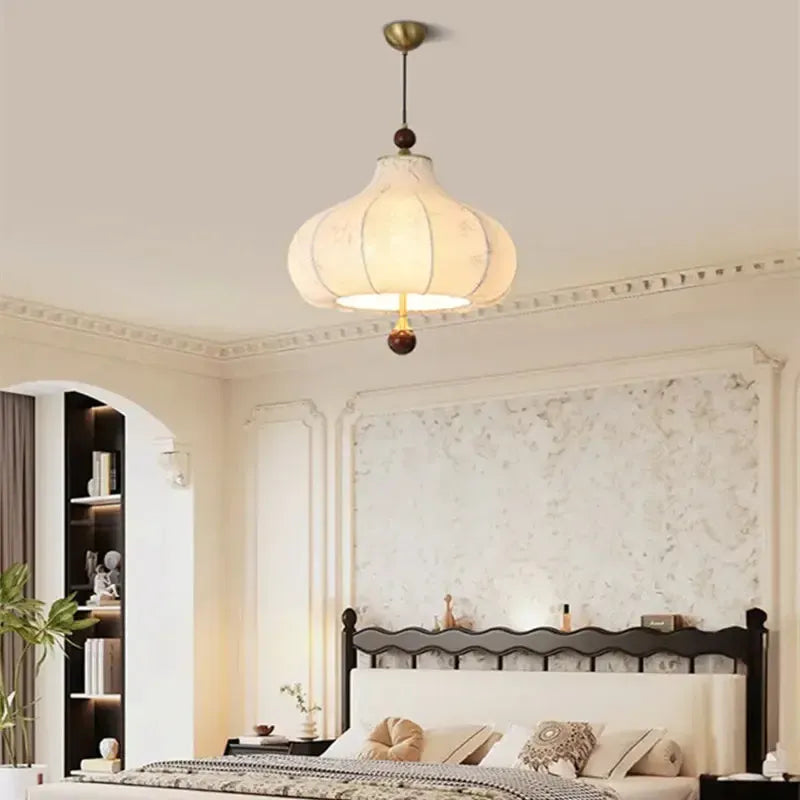 Vintage French Classic Fabric Ceiling Light